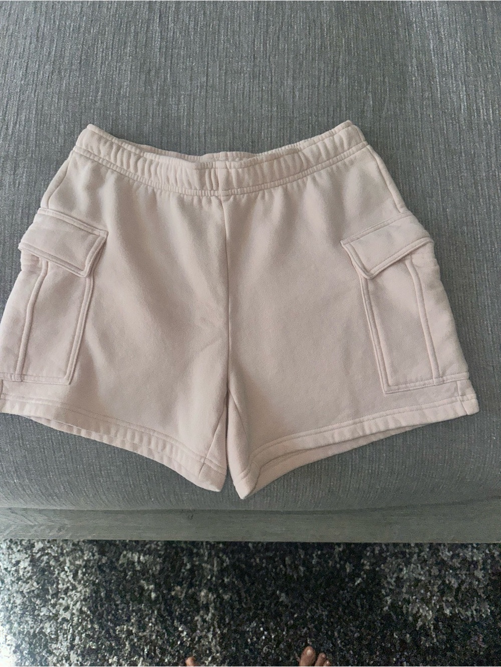 Aritzia Cargo Lounge Shorts - Pale Blush